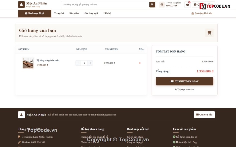 website,website dự án,đồ gỗ,web bán đồ gỗ